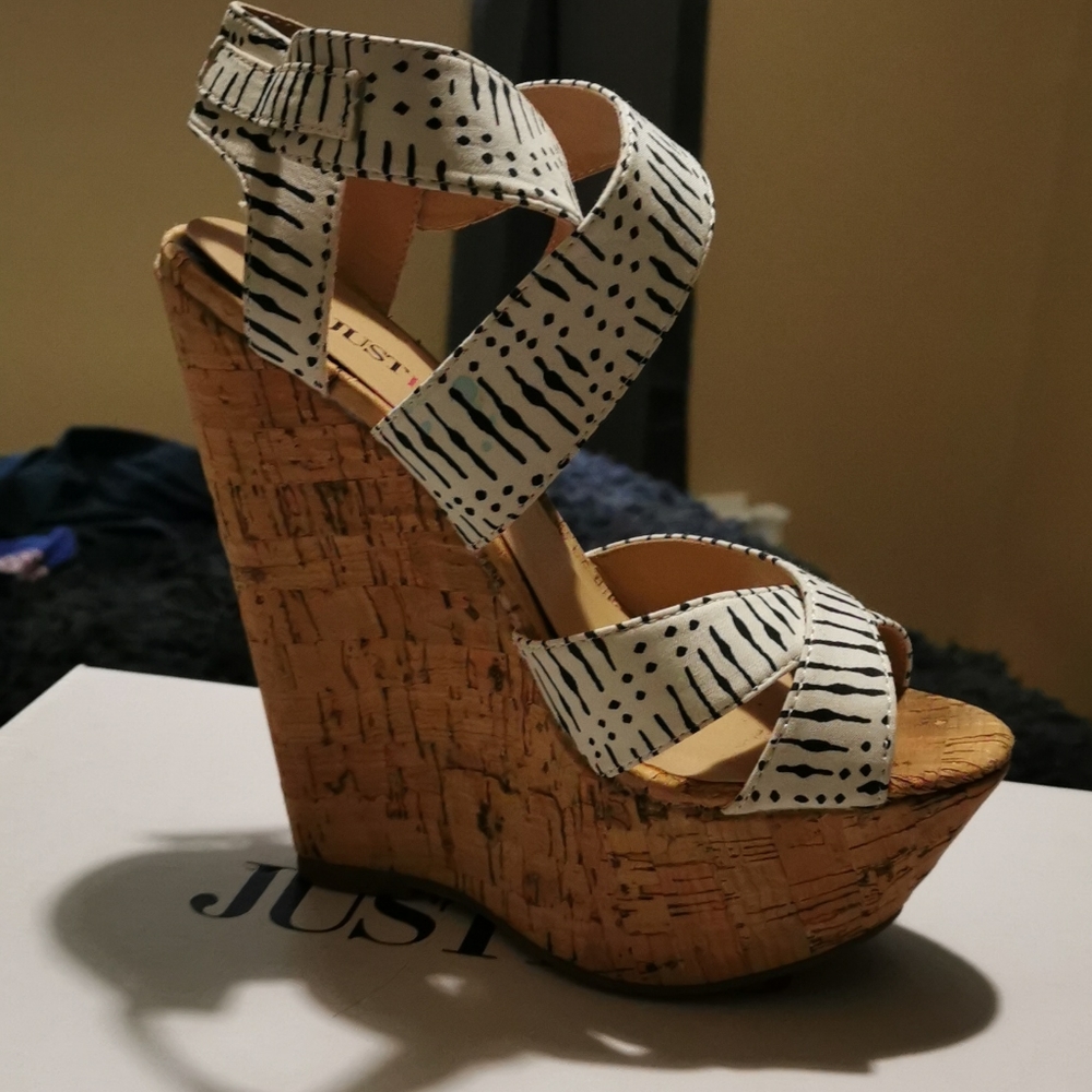 wedge heels 5"